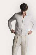 Pantalone Lawrence  raso di Lino TRPLRLCRS6 02 Raw 