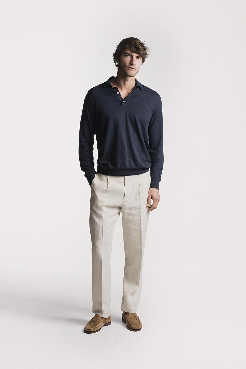Polo Fitz cotone cashmere KNPLSCWBLS6 110 Raw 