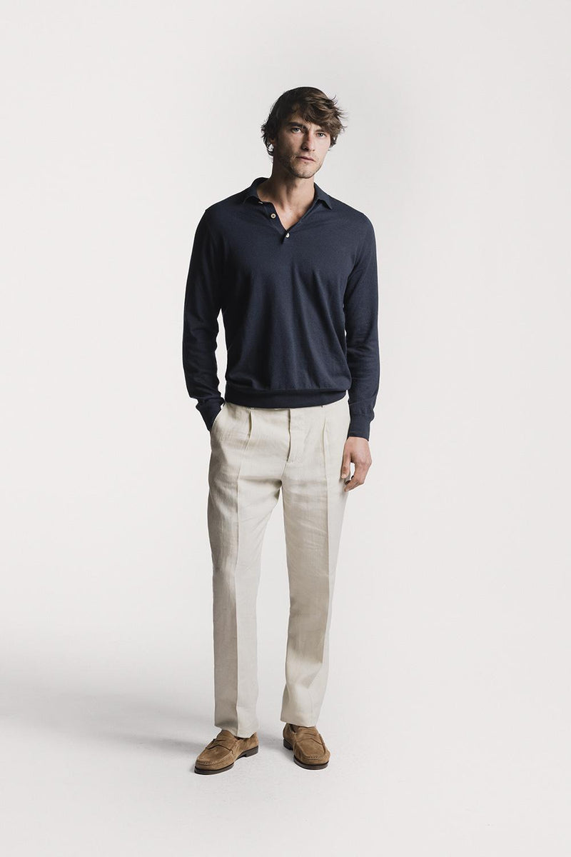 Polo Fitz cotone cashmere KNPLSCWBLS6 110 Raw 