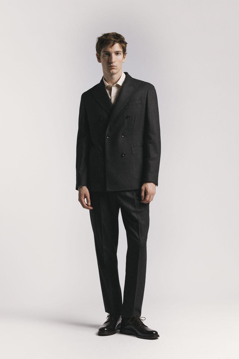 GIACCA LORD FLANELLA DI LANA<BR/><BR/> JKDBFLCHF5 880 Raw 