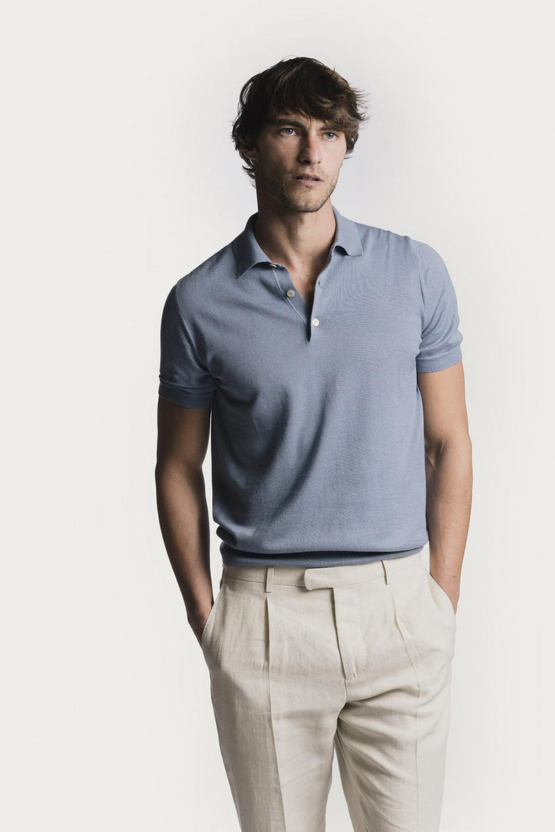 Polo Henley  cotone cashmere KNPSSCWSTS6 422 Raw 