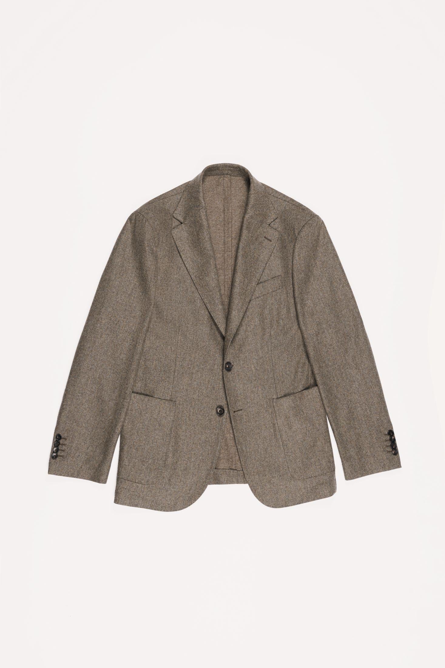 GIACCA WINDSOR FLANELLA DI LANA JKSBFLBGF5 235 Raw 