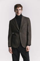 GIACCA WINDSOR TWEED DI LANA JKSBTWGRF5 530 Raw 