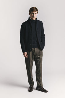 CARDIGAN MARINE LANA & CASHMERE<BR/> KNCAWCBLF5 780 Raw 