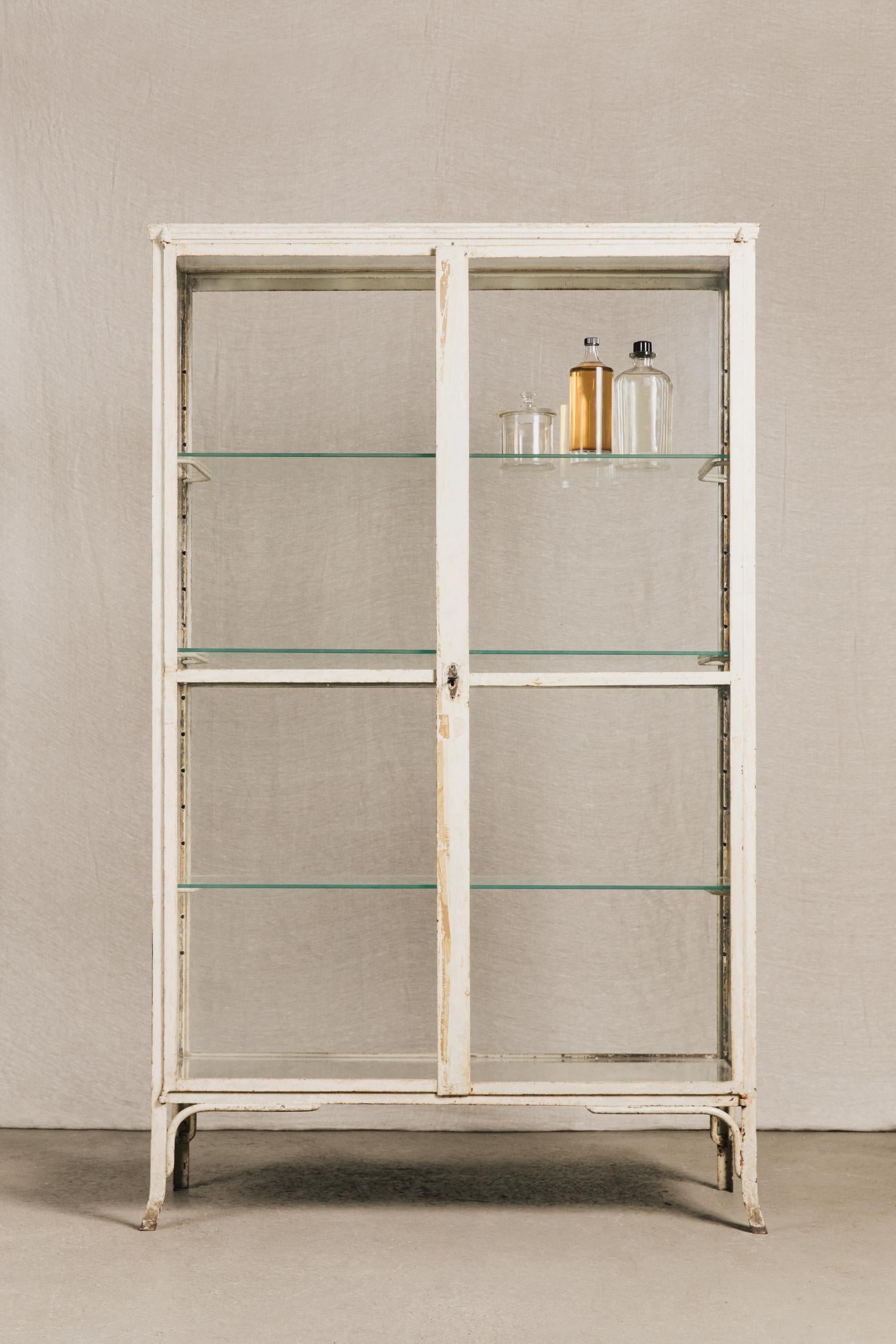 Vetrina da infermeria in metallo e vetro<BR/> ESP0056 1 Raw 