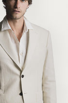 Giacca Windsor  raso di lino JKSBRLCRS6 1 Raw 