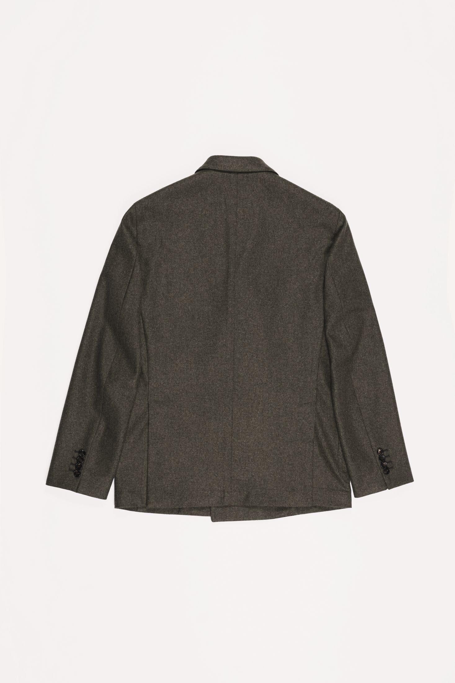 GIACCA LORD <BR/>FLANELLA DI LANA<BR/> JKDBFLGRF5 570 Raw 