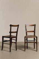 Coppia di sedie rustiche borchiate<BR/> SED0185 1 Raw 