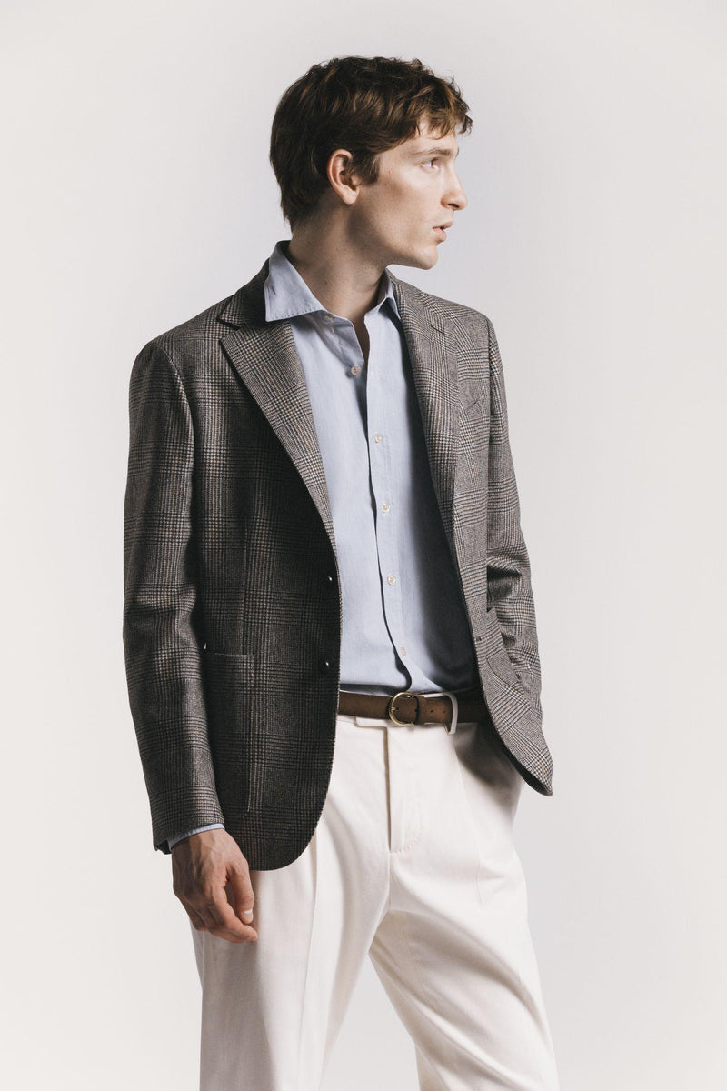 GIACCA WINDSOR <BR/>FLANELLA DI LANA JKSBFLWLF5 810 Raw 