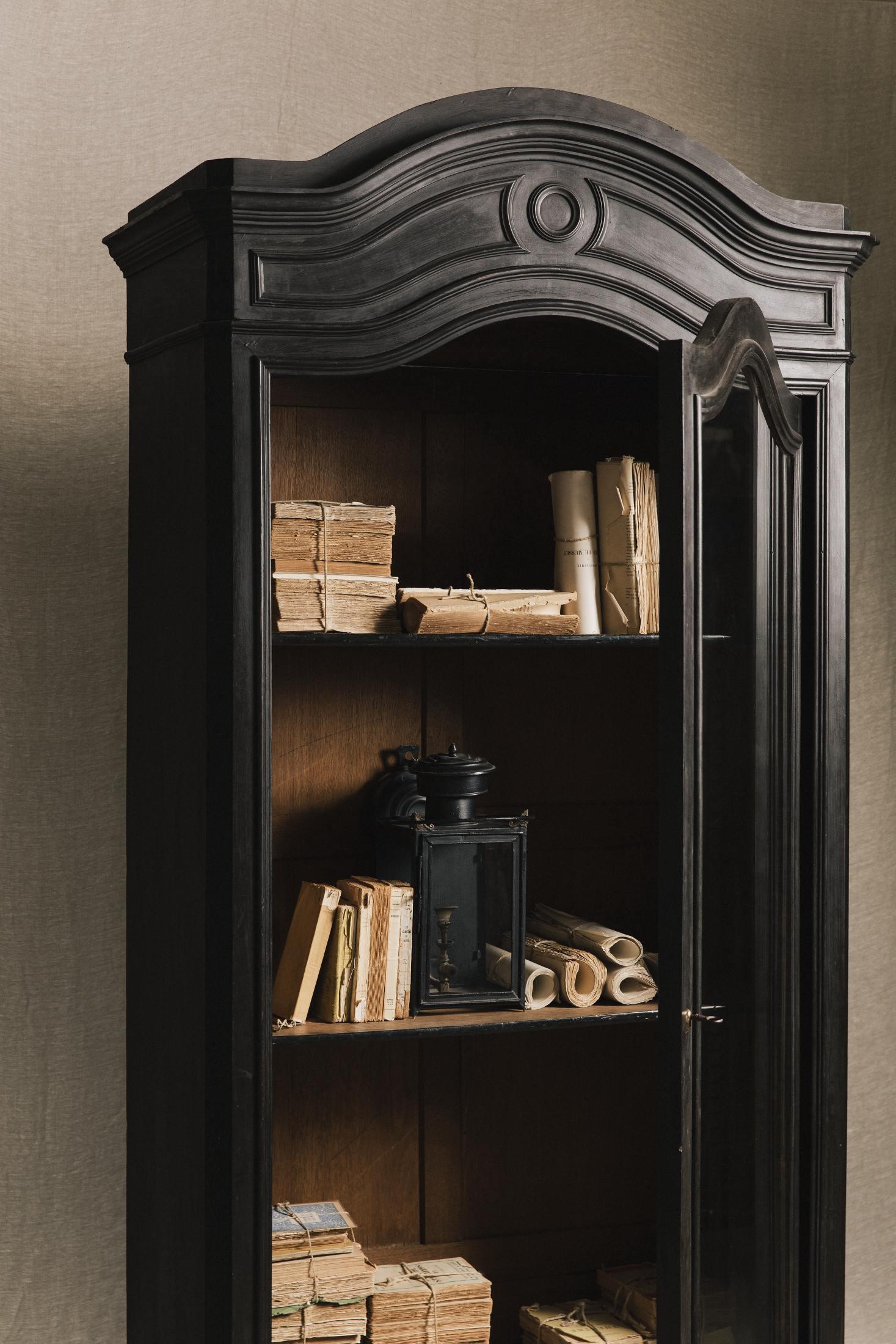 Vetrina Napoleone III, un'anta vetro<BR/> ARM0055 1 Raw 