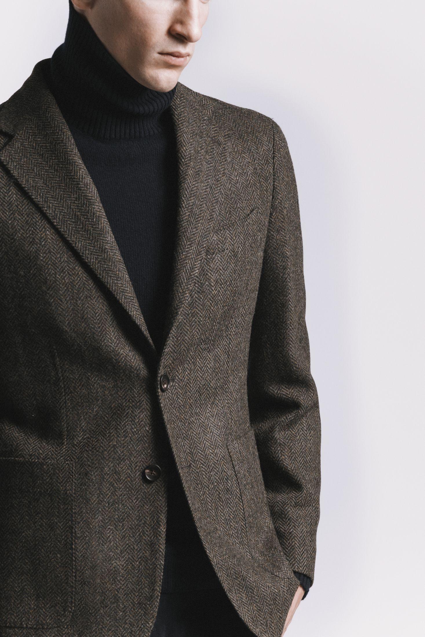 GIACCA WINDSOR TWEED DI LANA JKSBTWGRF5 530 Raw 