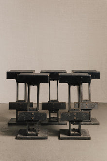 Sgabelli brutalisti anni 70/80<BR/> SED0194 1 Raw 