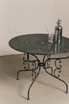 Tavolo da giardino tondo con piano traforato<BR/> GAR1205 1 Raw 