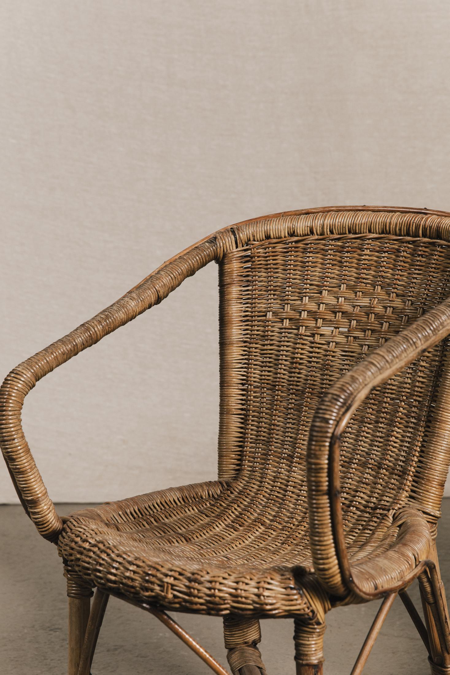 Coppia poltroncine vimini<BR/> SED0149 1 Raw 