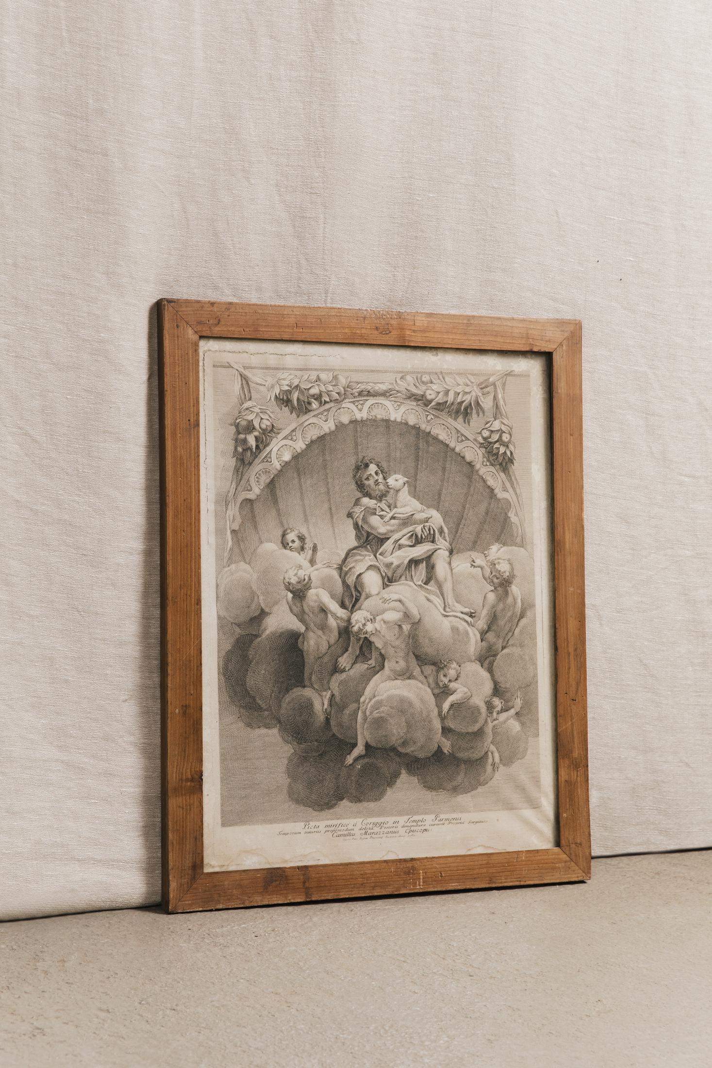 stampe (coppia) con cornice "cherubini" C0R1137 1 Raw 