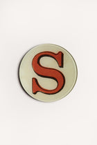 "S" <BR/>ROUND PLATE JDRPRLS 1 John Derian 