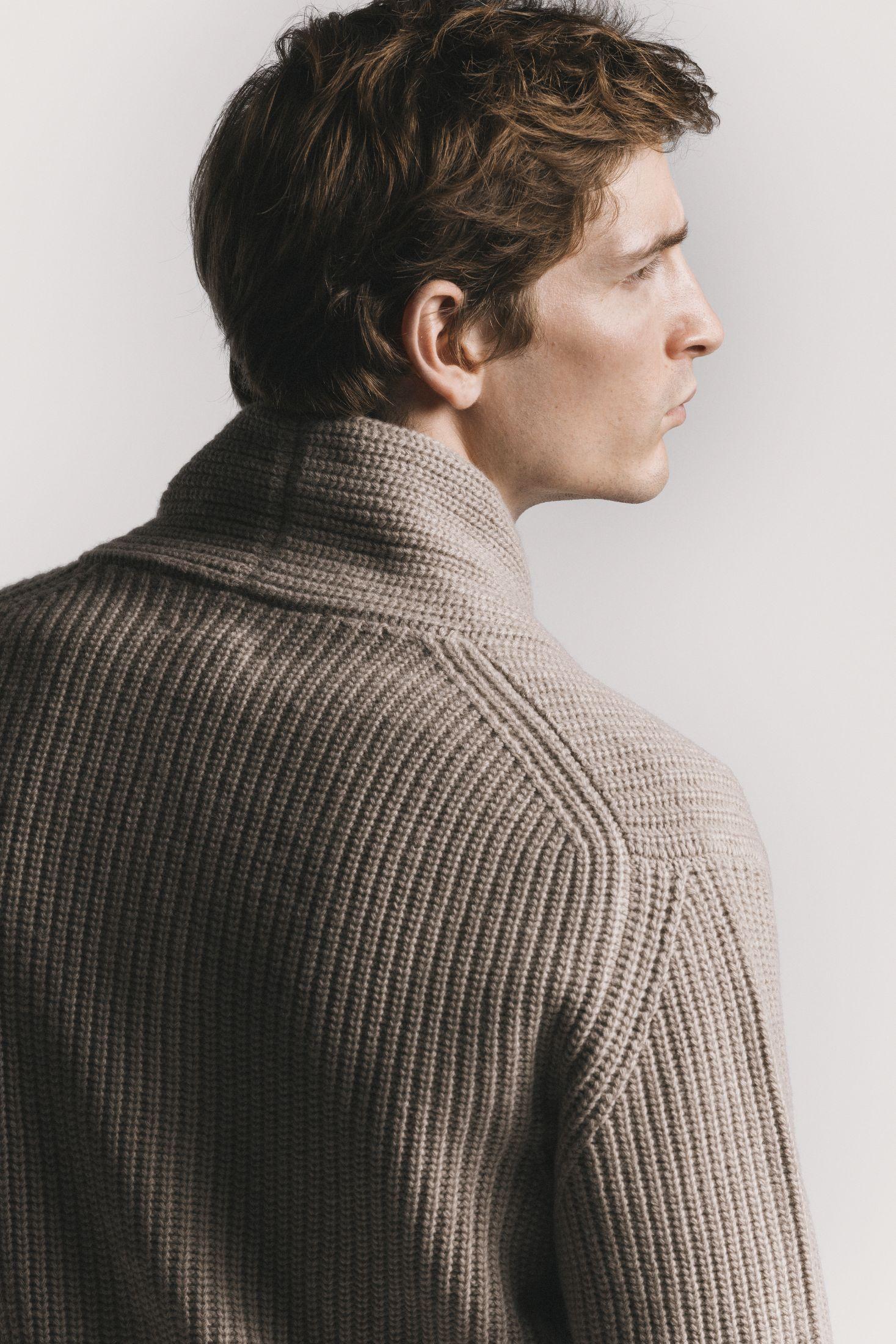 CARDIGAN MARINE LANA & CASHMERE<BR/><BR/> KNCAWCBGF5 230 Raw 