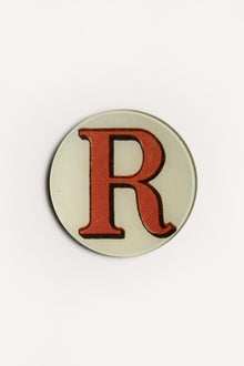 "R" <BR/>ROUND PLATE JDRPRLR 1 John Derian 