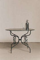 Tavolo da giardino tondo con piano traforato<BR/> GAR1205 1 Raw 