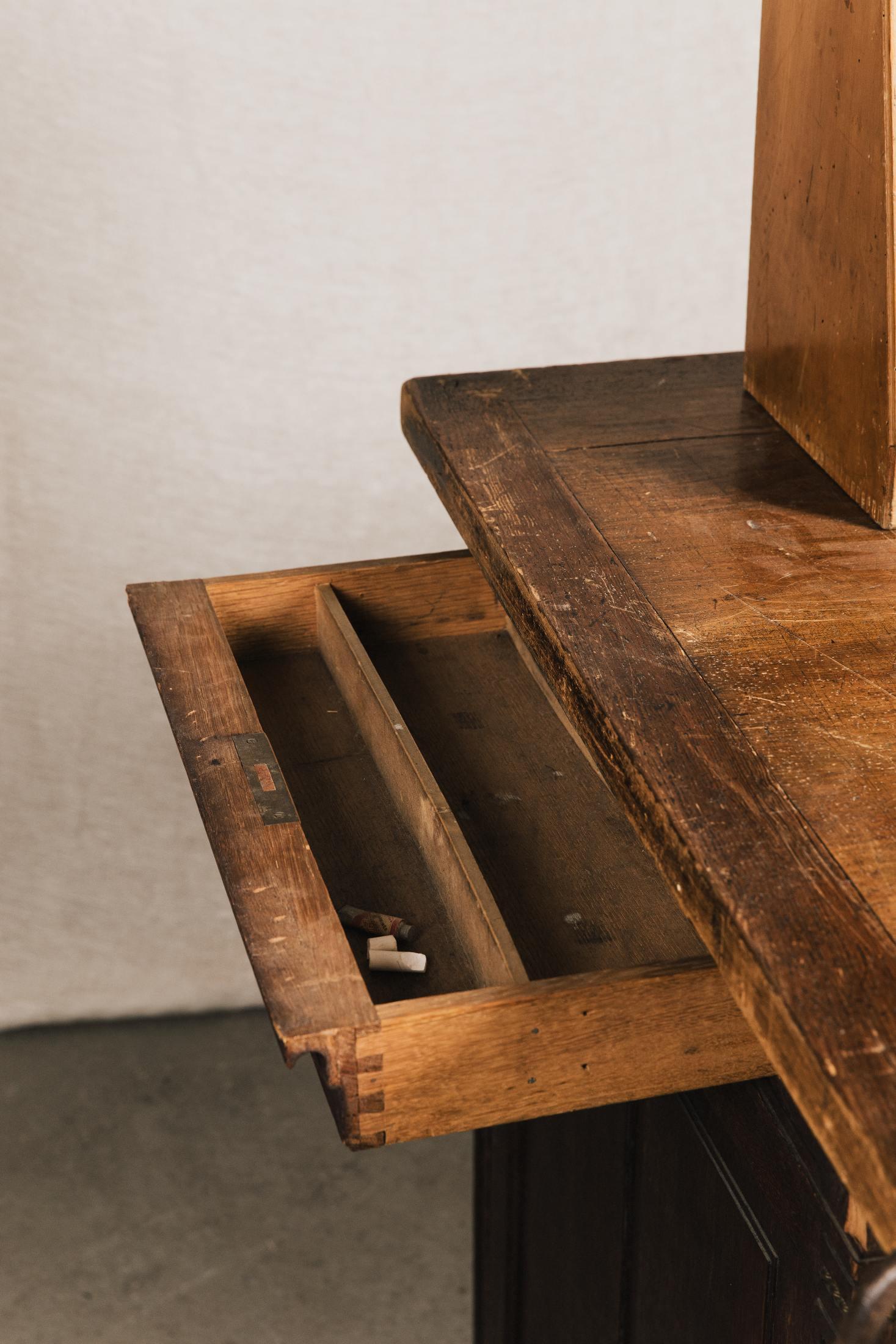 Scrivania da disegno in rovere<BR/> TAV0029 1 Raw 