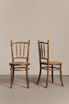 Coppia sedie in legno curvato tipo FISCHEL SED0186 1 Raw 