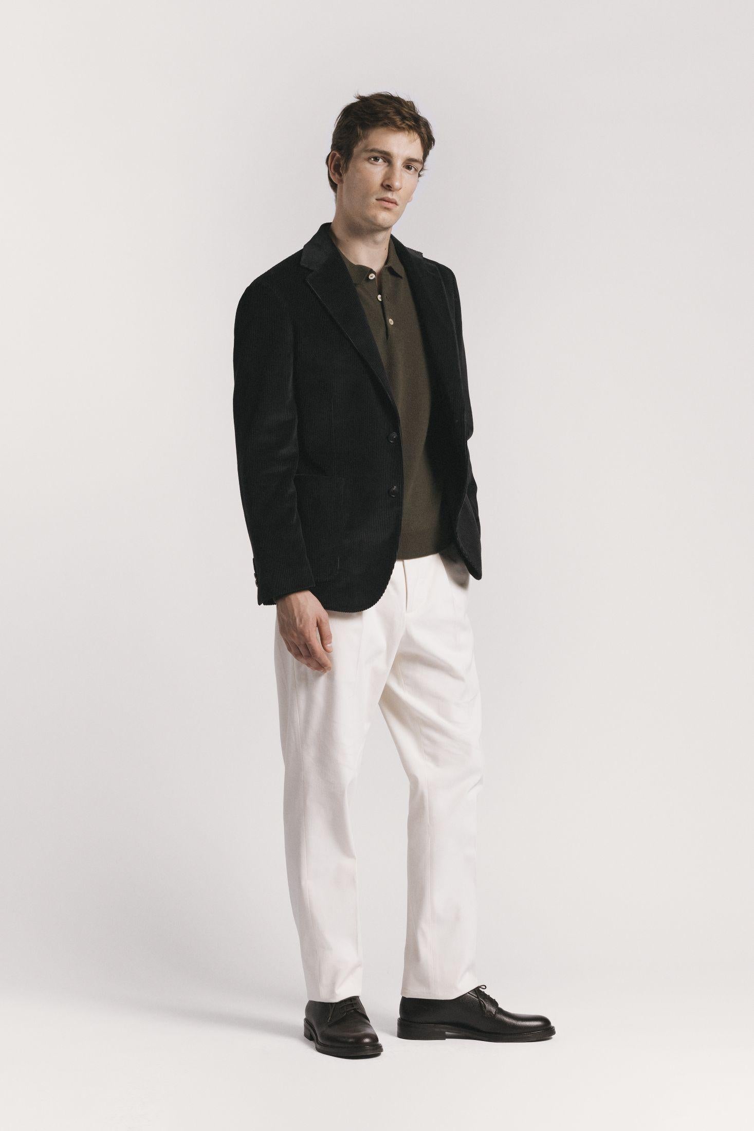 GIACCA WINDSOR VELLUTO A COSTE<BR/> JKSBCOCHF5 880 Raw 