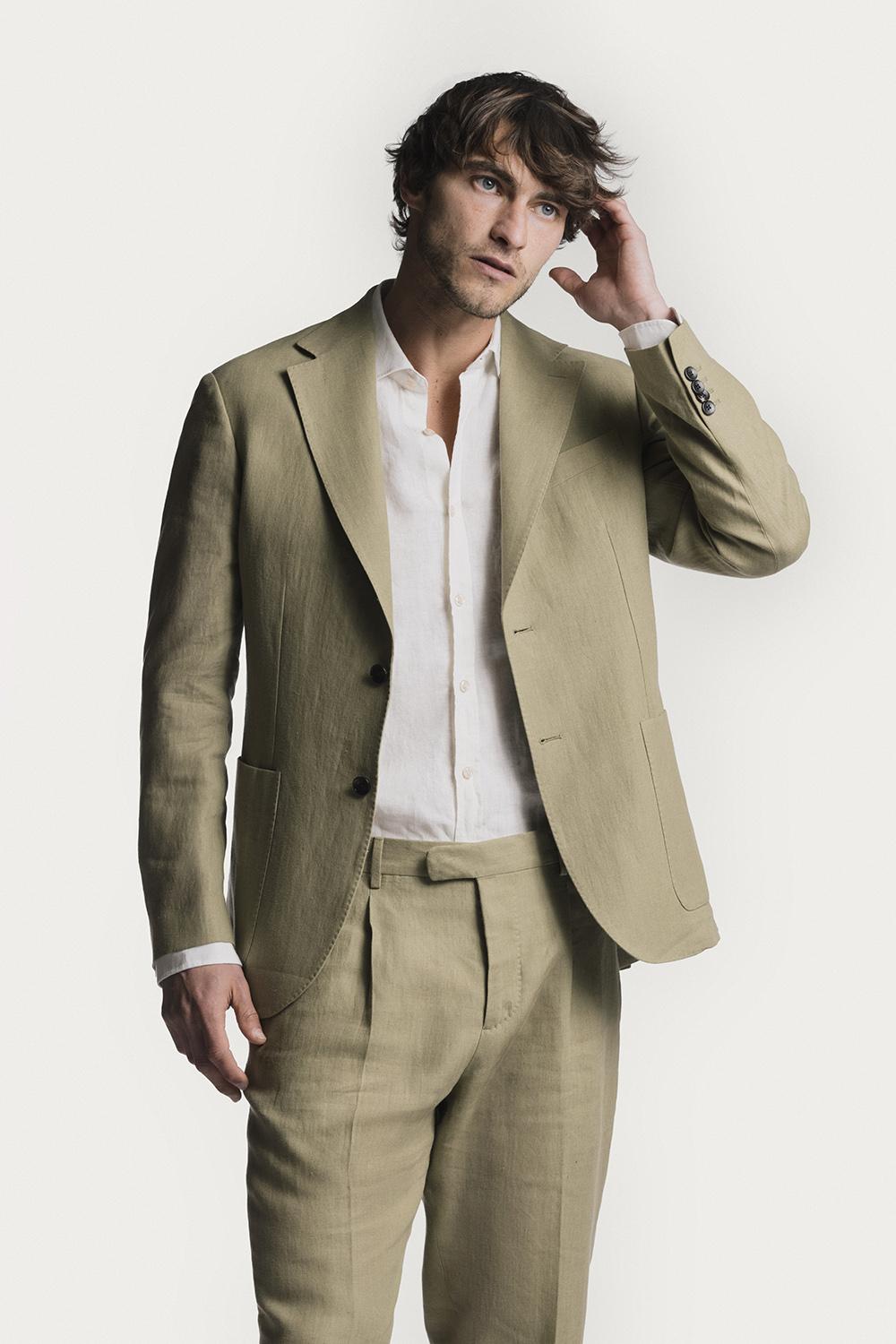 Giacca Windsor  raso di lino JKSBRLKHS6 1 Raw 