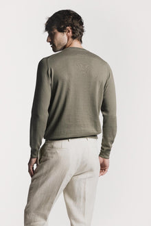 Girocollo Davis cotone e cashmere KNCRCWGRS6 071 Raw 