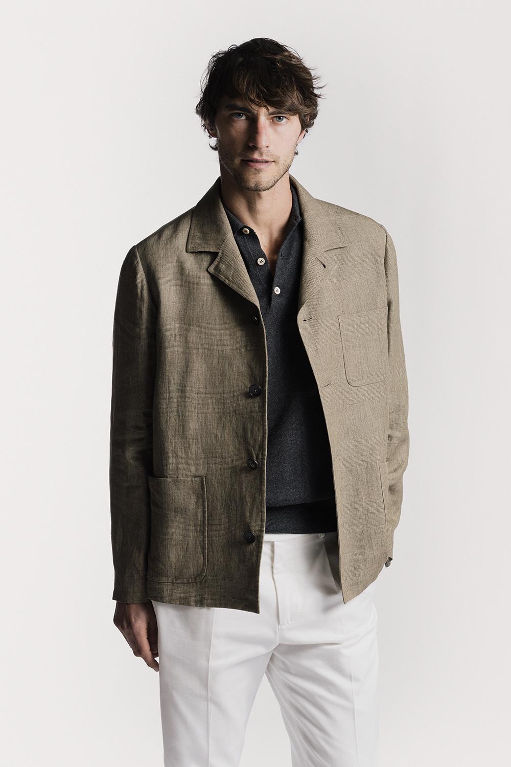 Giacca Painter  galles di lino JKPTLIGLKHS6 1 Raw 