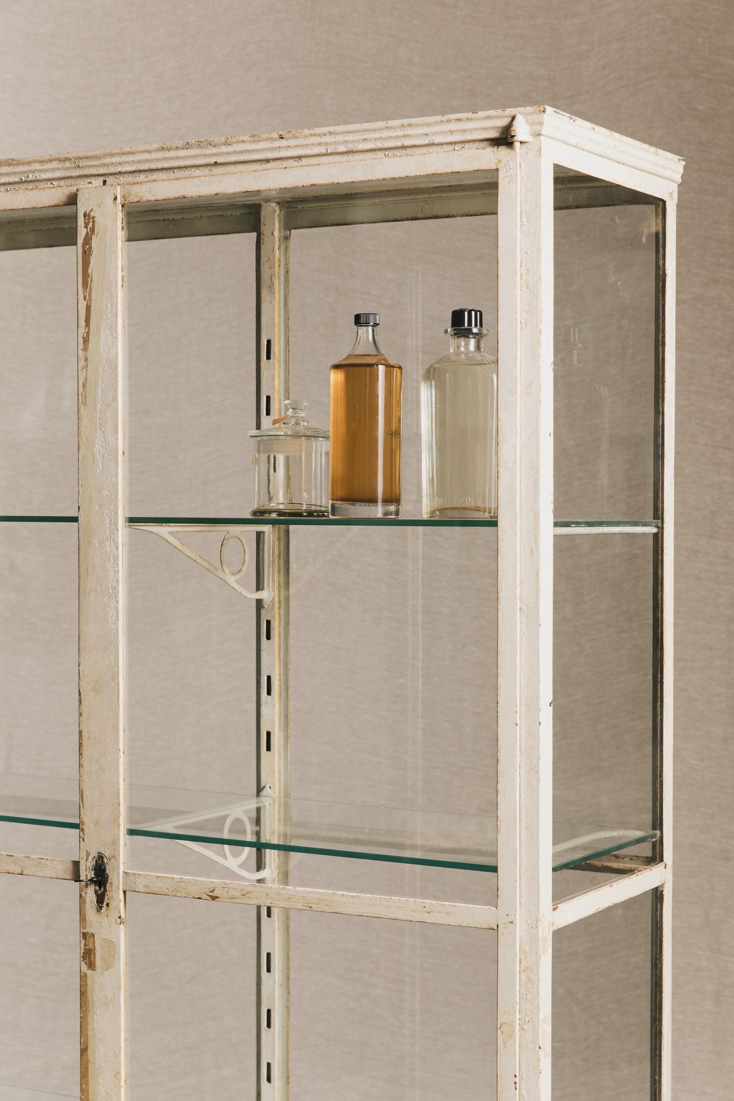 Vetrina da infermeria in metallo e vetro<BR/> ESP0056 1 Raw 