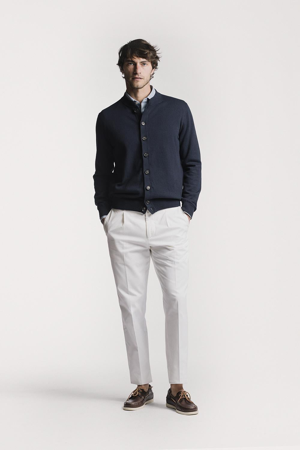 Cardigan Club cotone cashmere KNCGCWBLS6 110 Raw 