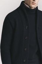 CARDIGAN MARINE LANA & CASHMERE<BR/> KNCAWCBLF5 780 Raw 