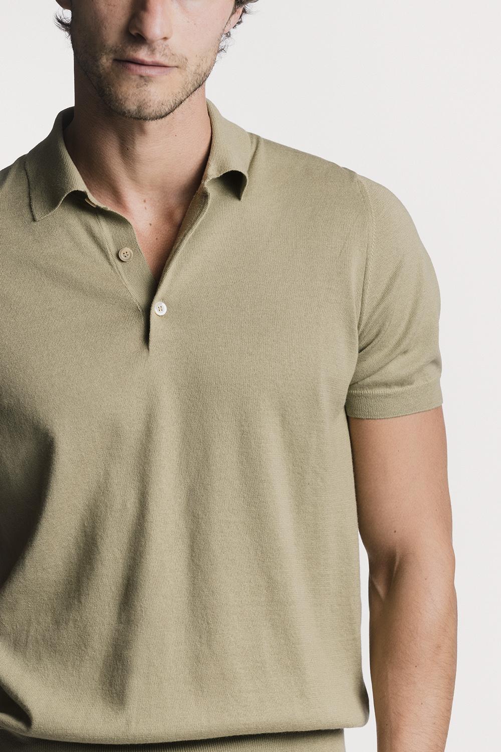 Polo Henley cotone cashmere KNPSSCWKAS6 441 Raw 