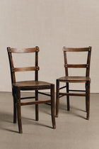 Coppia di sedie rustiche borchiate<BR/> SED0185 1 Raw 