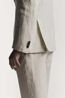 Giacca Windsor  raso di lino JKSBRLCRS6 1 Raw 