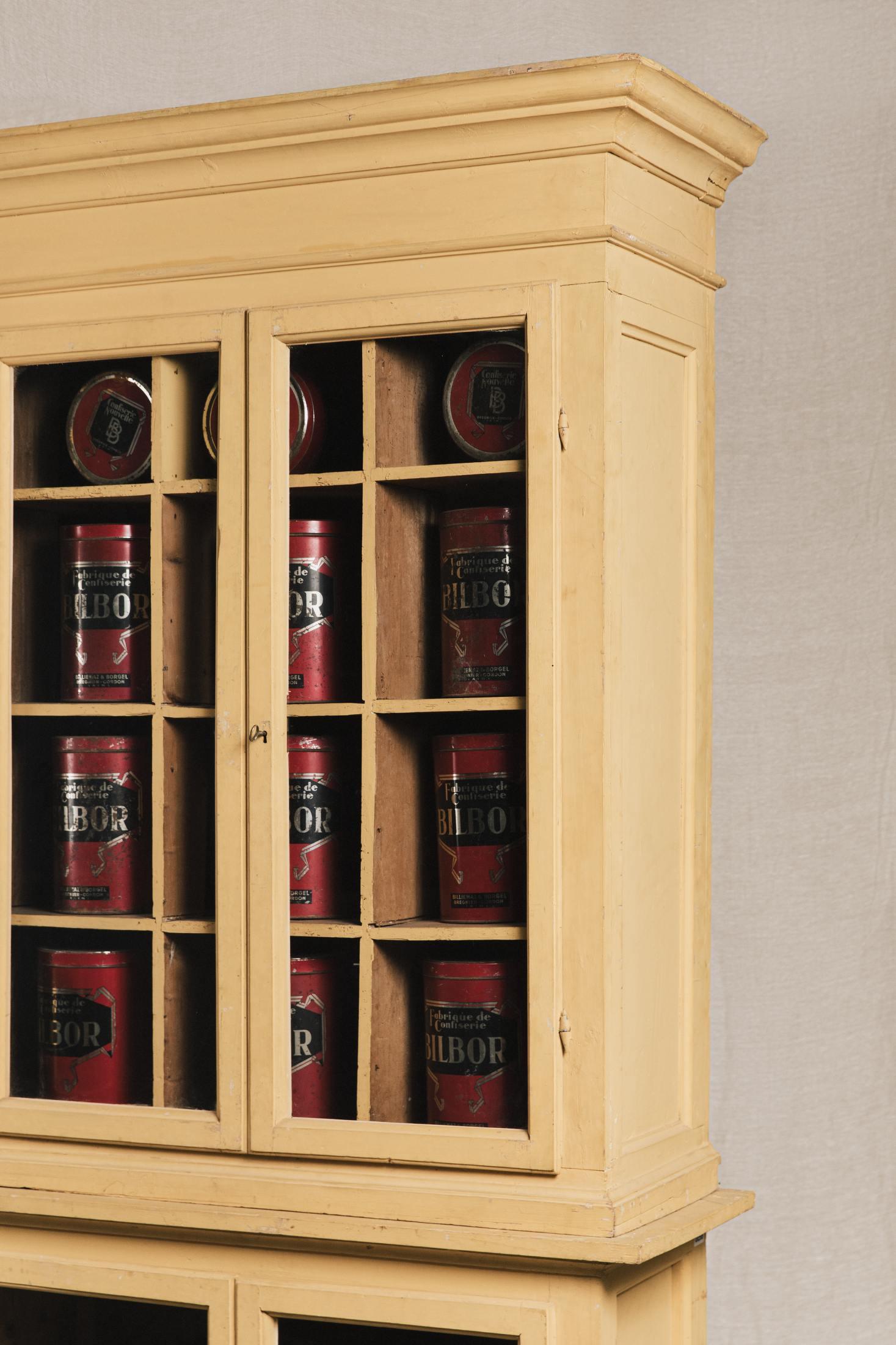 Credenza vetrina in legno verniciata<BR/> ARM0058 1 Raw 