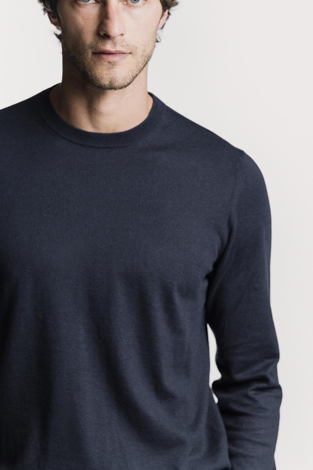 Girocollo Davis  cotone e cashmere KNCRCWBLS6 110 Raw 