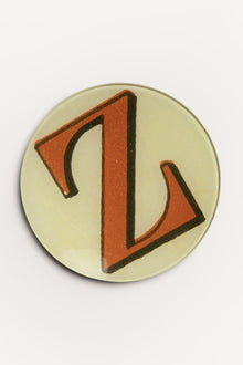"Z" <BR/>ROUND PLATE JDRPRLZ 1 John Derian 
