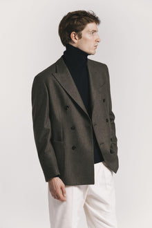 GIACCA LORD <BR/>FLANELLA DI LANA<BR/> JKDBFLGRF5 570 Raw 