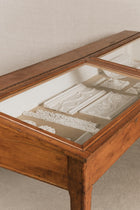 Vetrina espositore orizzontale in legno mordenzato<BR/> ESP0026 1 Raw 