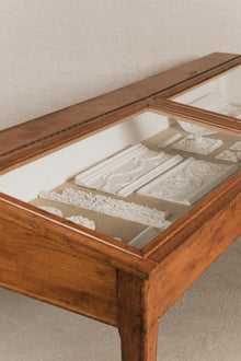 Vetrina espositore orizzontale in legno mordenzato<BR/> ESP0026 1 Raw 