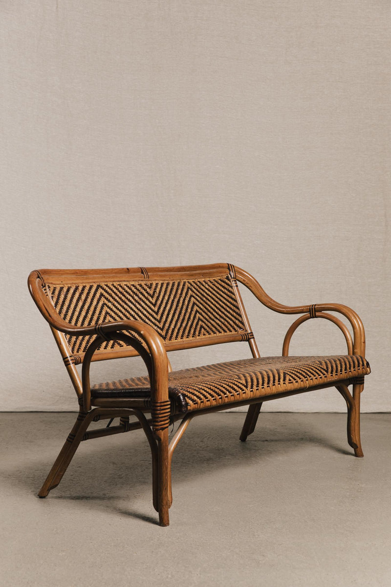 Divanetto bistrot in bamboo<BR/> SED0148 1 Raw 