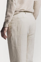 Pantalone Lawrence  raso di Lino TRPLRLCRS6 02 Raw 