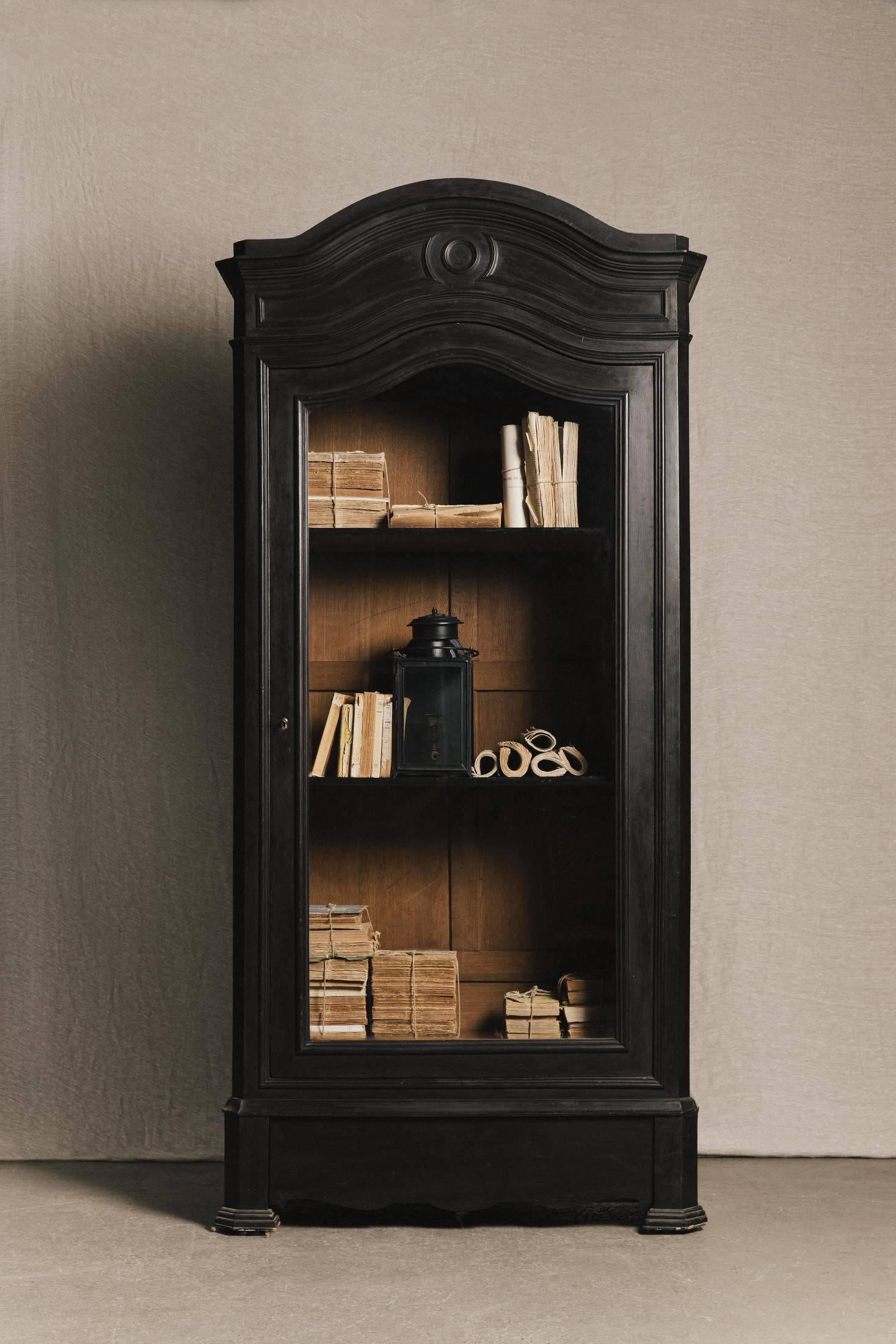 Vetrina Napoleone III, un'anta vetro<BR/> ARM0055 1 Raw 