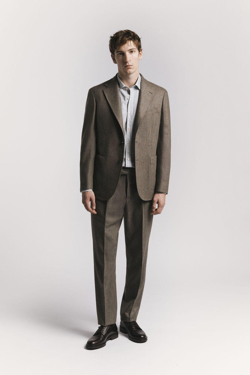 GIACCA WINDSOR FLANELLA DI LANA JKSBFLBGF5 235 Raw 