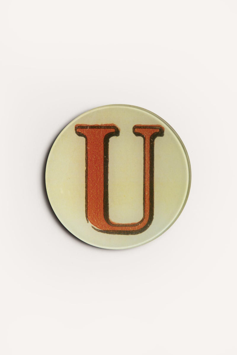 "U" <BR/>ROUND PLATE JDRPRLU 1 John Derian 