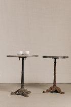 Gheridon da bistrot in ghisa e pietra<BR/> GAR1211 1 Raw 