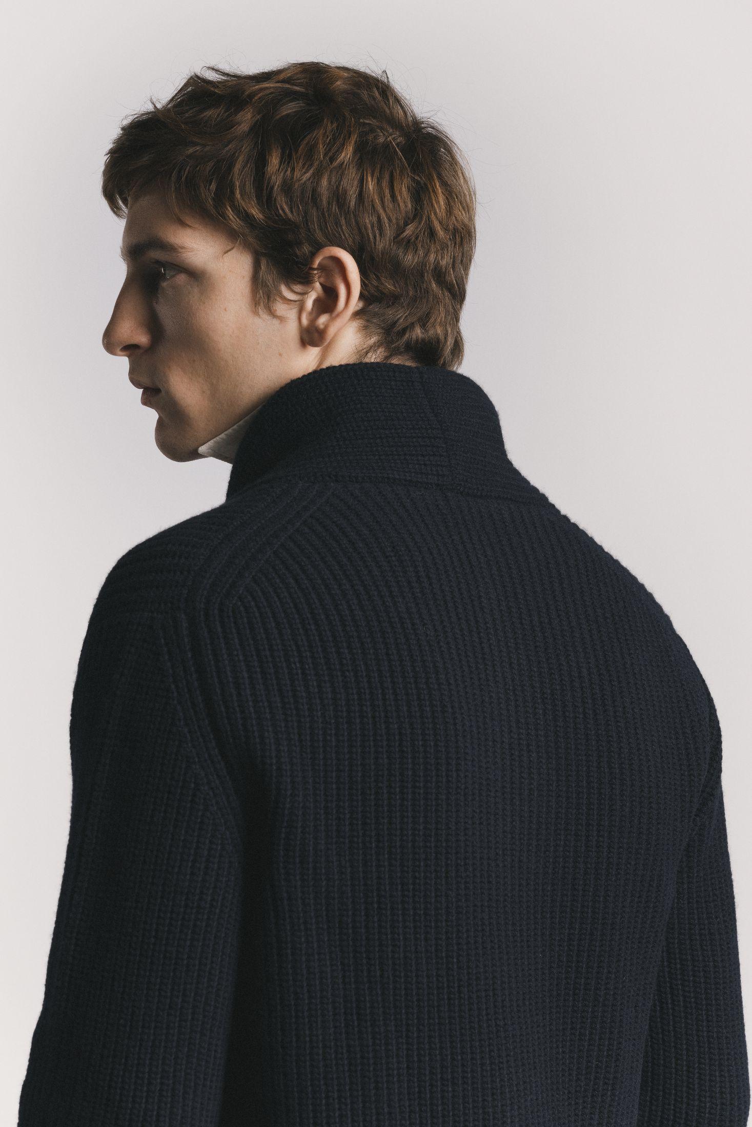 CARDIGAN MARINE LANA & CASHMERE<BR/> KNCAWCBLF5 780 Raw 