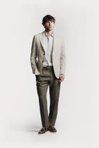 Giacca Windsor  raso di lino JKSBRLCRS6 1 Raw 