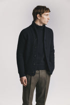 CARDIGAN MARINE LANA & CASHMERE<BR/> KNCAWCBLF5 780 Raw 